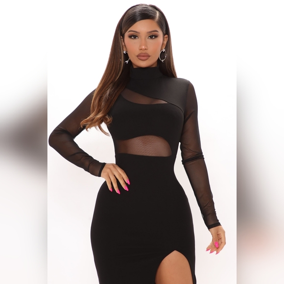 Fallen Angel Mesh Midi Dress - Picture 2 of 3